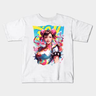 STREET FIGHTER - CHUN LI - RISING SUN | Gaming Anime Manga Pop Culture Anime Fashion | PROUD OTAKU Kids T-Shirt